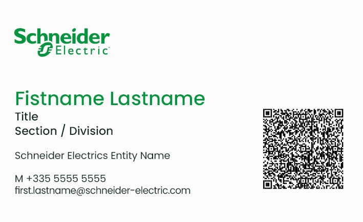 Recto - SE with Vcard Qrcode (Green & White)
