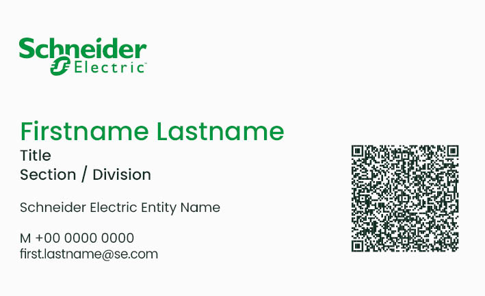 Recto - SE with Vcard Qrcode (Green & White)
