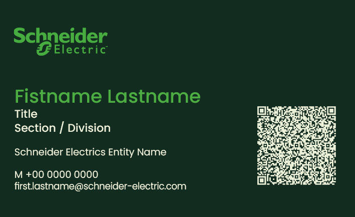 Recto - SE with Vcard Qrcode (White & Green)