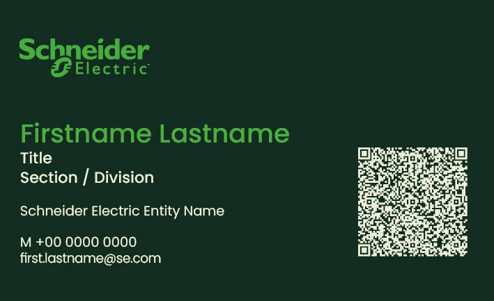 Recto - SE with Vcard Qrcode (White & Green)